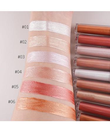 Vodisa Liquid Glitter Eyeshadow Set 06 - Long Lasting, Waterproof Shimmer Cream Eye Shadow for Brightening and Highlighting - Buy Online on GoSupps.com