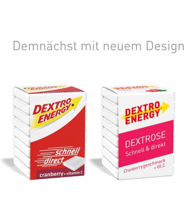 Dextro Energy Cube Cranberry + Vitamin C (18 Pack) - Boost Immunity with Glucose & Carbohydrates - Essential Daily Energy Support - Buy Online on GoSupps.com
