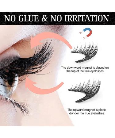 4PCS Dual Magnetic Eyelashes Set - No Glue Needed | Reusable Soft 3D Lashes Extension for Natural Look | Includes Applicator - Buy Online on GoSupps.com