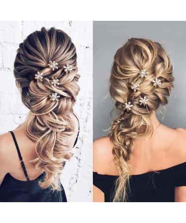 12 pieces of pearl hair clips sweet faux fringe clips for ladies and girls decorative hair accessories - Buy Online on GoSupps.com