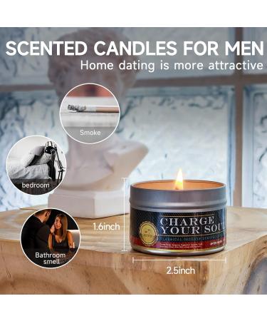 Set of 6 Aromatherapy Scented Candles - 21oz Soy Candles Gift Set | Rose Sandalwood & Oud Wood | Perfect Easter Gifts for Men & Women - Strong Fragrance for Home - Buy Online on GoSupps.com