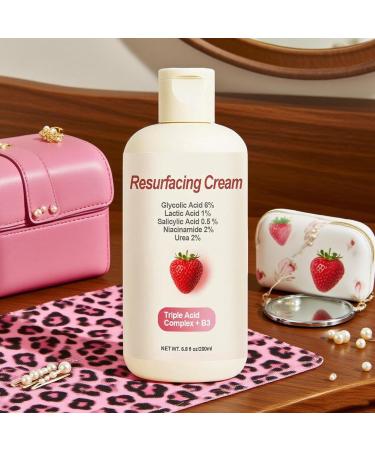 Strawberry skin peeling cream 200 ml moisturizing cream for uneven skin softening lotion for body face legs arms and neck for women men young people and girls for pimples - Buy Online on GoSupps.com