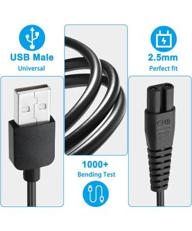 USB Charger Cord for Skull Shaver Pitbull Gold Pro & Wahl Shave - Premium Replacement Charging Cable - Buy Online on GoSupps.com