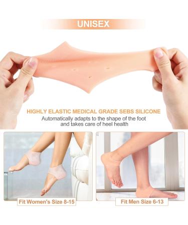 Gel Heel Protectors Pads - Pain Relief for Feet Pressure Sores, Heel Spur, Achilles Tendinitis - 2 Pair Pack - Buy Online on GoSupps.com