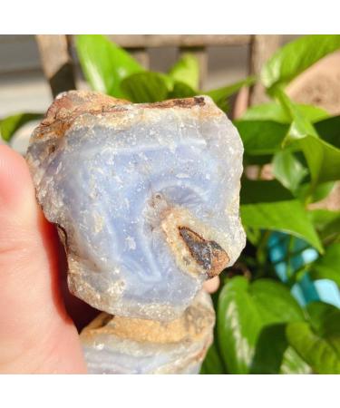 Natural Crystal Rough 190g Natural Raw Blue Lace Agate Rough Stones Crystal Minerals and Stones Rough Gemstones Original Specimen for Home Decor Gifts (Size : 140-190g) - Buy Online on GoSupps.com