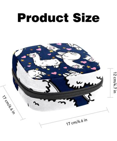 Alpaca Love Sanitary Napkin Storage Bag | Menstrual Cup Pouch | Nursing Pad Holder - Multicoloured 04 - Buy Online on GoSupps.com