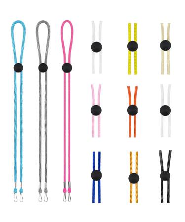 UNCLEOO 12 Pcs Face Mask Lanyard Face Mask Holder and Strap for Kids Adults Adjustable Length Strap Extender Ear Protector Lanyard for mask Relieve The Pressure of The Ear mask