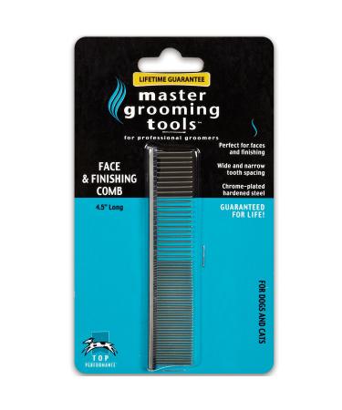 Master Grooming Tools Greyhound Pet Grooming Comb Face/Finishing