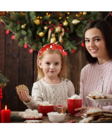 Miaija 3Pieces Christmas Knotted Headbands Red Green Snowflake and Snowman Makeup Headband Elastic Hair Hoop Party Supplies for Women Girls Xmas Hair Accessories - Buy Online on GoSupps.com