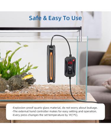 Hygger 300W Aquarium Heater | Adjustable Temperature Heating Rod for 150-300L Freshwater & Saltwater Fish Tanks - Buy Online on GoSupps.com