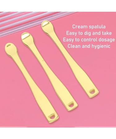 Verdant Touch 3 Pack Cosmetic Cream Spatula for Eyes and Face - Zinc Alloy Ergonomic Makeup Applicator for Skin Care - Buy Online on GoSupps.com