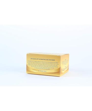 24K Gold Lift Under Eye Mask - 30 Pairs Anti-Aging Hydrating Gel Patches with Collagen Retinol & Hyaluronic Acid - Dark Circle Treatment - Buy Online on GoSupps.com