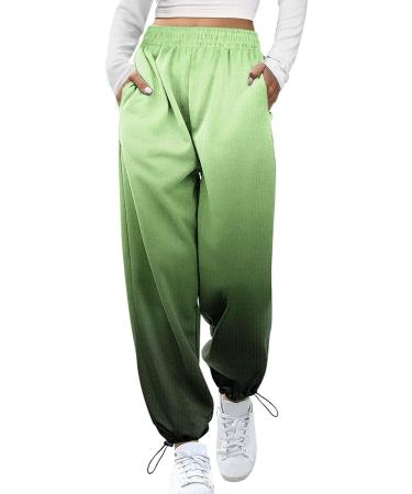 Shop Y2K Women s Parachute Cargo Pants - Vintage 90s Streetwear Baggy Track Pants in Gr n XL Size - Buy Online on GoSupps.com