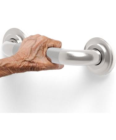 AquaChase 1-1/4 Knurled Grab Bar - ADA Compliant Bath Safety Handrail | Heavy Duty 500lbs Support - 9 Brushed Nickel | Mobility Aid for Seniors & Disabled - Buy Online on GoSupps.com