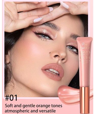 Velvet Liquid Blush Wand with Cushion Applicator Breathable Cream Blush Beauty Stick Blusher Makeup Dual Use for Cheeks & Lips Weightless Long-Wearing Dewy Finish Easily Blendable Blush Wand-01 01# - Buy Online on GoSupps.com