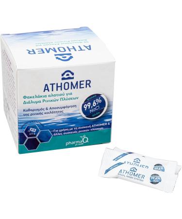 NOBU BABY Athomer Nasal Wash Refill- 50 Sachets x 2.5g of All Natural Sea Water Salt - Gently Cleans and Moisturizes for Clearer Breathing - Perfect for Adults and Kids! - Buy Online on GoSupps.com