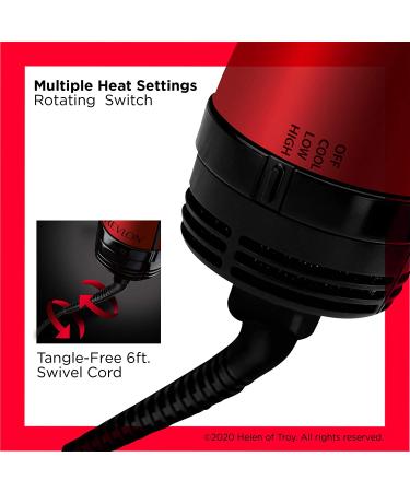 REVLON One-Step Volumizer Hair Dryer & Hot Air Brush Red - Original 1.0 - Buy Online on GoSupps.com