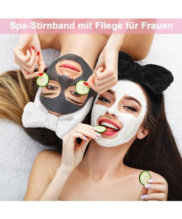 Tonyg-P Bowknot Hair Band Set - 4 Coral Fleece Makeup & Shower Hair Wraps for Women & Girls - Buy Online on GoSupps.com