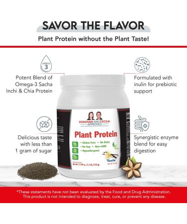Vegan Plant Protein Powder - Delicious Vanilla Flavor | Buy Online for International Shipping - Buy Online on GoSupps.com