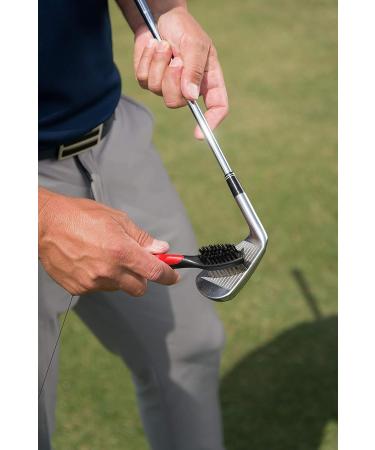 SHAUN WEBB GOLF Brush Cleaner Set - Wire and Nylon Bristle Brushes for Optimal Performance | Golfing Accessories with Retractable Zipline Cord - Buy Online on GoSupps.com