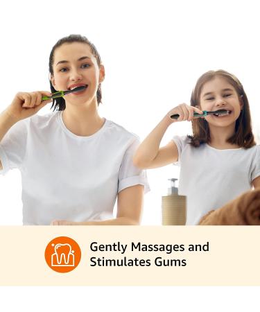 Amazon Basics Corded Electric Pulsating Deep Cleaning Toothbrushes - 2 Count Pack for Effective Oral Care - Buy Online on GoSupps.com