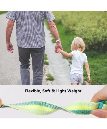 Kids Nylon Wristband for Apple AirTag - Green Yellow Bracelet Strap with TPU Case | Anti-Lost GPS Tracker Watch Band for Toddler to Elderly - Buy Online on GoSupps.com