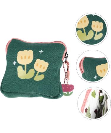Buy Sewoart Storage Bag for Women - Portable Multi-Purpose Pocket Organizer with Flower Pattern for Periods Coins & Small Items - Buy Online on GoSupps.com