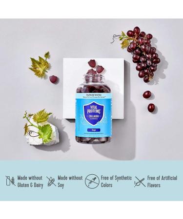 Vital Proteins Collagen Gummies - Grape Flavor (120 Gummies) for Healthy Skin & Joints - Buy Online on GoSupps.com