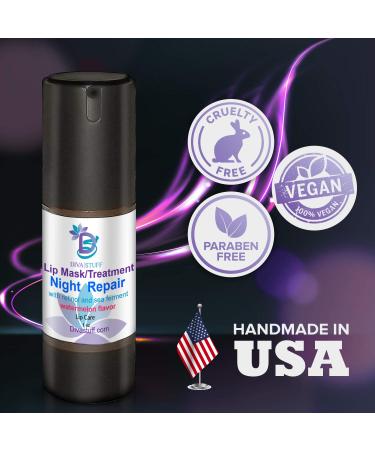 Diva Stuff Night Repair Lip Mask | Retinol & Sea Ferment Lip Treatment | Soft Plump Lips | USA Made | 1 fl oz - Buy Online on GoSupps.com