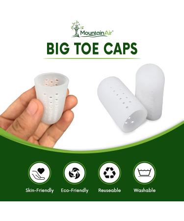 MountainAir Silicone Toe Caps - 12 Pack Gel Toe Covers for Ingrown Toenail Protection - Breathable Big Toe Guards for Men & Women - Reduce Friction & Corns - Medium - Buy Online on GoSupps.com
