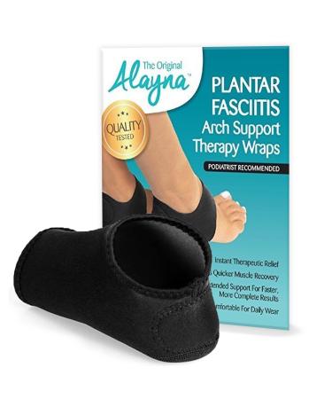 Plantar Fasciitis Cushioned Arch Support Therapy Wrap to Relieve Plantar Fasciitis and Heel Pain - Podiatrist Recommended (M/L) Medium/Large