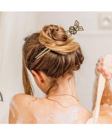 24 Pieces Antique Bronze Chinese Hair Sticks - Vintage Decorative Hairpins for Women | DIY Hair Accessories | 12 Styles - Buy Online on GoSupps.com