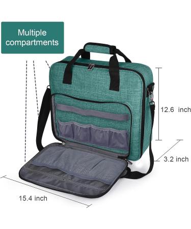 BAGLHER Embroidery Storage Bag - Large-Capacity Multifunctional Project Bag in Green - Shoulder Strap, Perfect for Embroidery Thread and Consumables - Bag Only - Buy Online on GoSupps.com