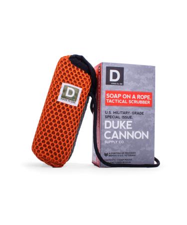 Duke Cannon Supply Co. Tactical Scrubber Soap On a Rope Pouch for Men - Mesh Bar Soap Holder Bag  Bath and Shower Body Scrubber  Exfoliator  Machine Washable  Long Lasting  Cruelty-Free (1 Pouch)
