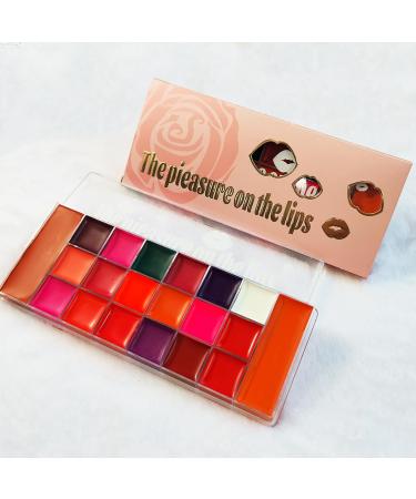  Evember Lip Gloss Palette | 20 Blush Shades - Velvety Water-Resistant Lightweight Matte Texture for Eyeshadow and Blush Makeup - Buy Online on GoSupps.com