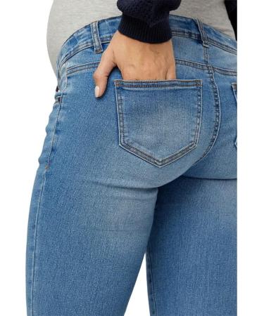 MAMALICIOUS Women's Mlono Slim Jeans - 27W/32L Washed Light Blue Denim - Buy Online on GoSupps.com