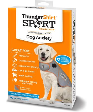 ThunderShirt Sport Dog Anxiety Vest Platinum Large - Buy Online on GoSupps.com