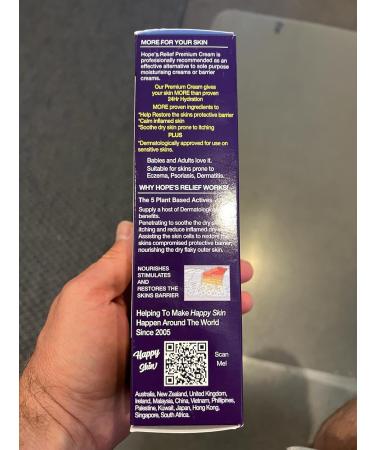 Hope's Relief Premium Itchy Dry Skin Cream 125g | Soothing Relief for Dry Skin Shop Internationally - Buy Online on GoSupps.com