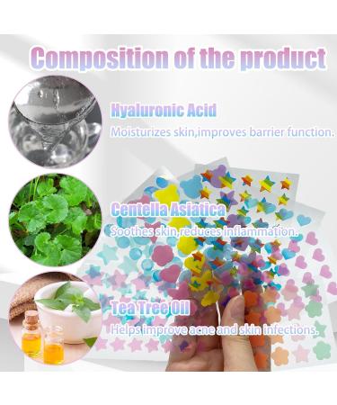 220 Colorful Pimple Patches Acne Absorbing Cover Patch Hydrocolloid Acne Pimple Patches Spot Patches Acne Patches with Tea Tree Oil & Centella for Pimples Blemishes Zits Acne Patches for Face - Buy Online on GoSupps.com