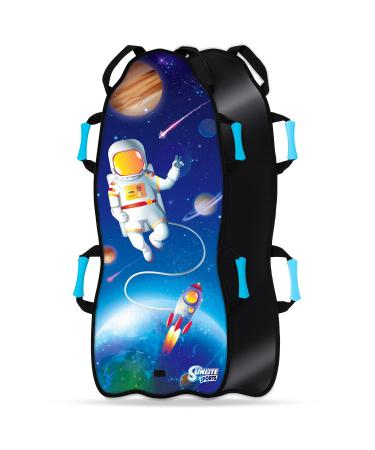 Sunlite Sports 36" - 45 Snow Sled, Ultra Portable, Strong and Durable, Sturdy Construction, Handles with Steering, Kid's Winter Fun 1) Space 45" Foldable Extra Cushion