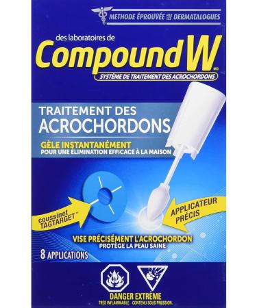 Compound W Skin Tag Remover System - 8 count - Freezes Your Skin Tag Instantly For Treatment & Effective Skin Tag Removal - Buy Online on GoSupps.com