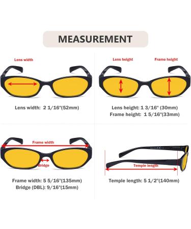 Eyekepper 4 Pack Women s Blue Light Blocking Reading Glasses - +3.00 Amber Tinted Spring Hinge Readers for Eye Protection - Buy Online on GoSupps.com