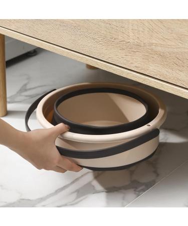 Portable Folding Bucket with Handle Lightweight Small Cleaning Bucket Outdoor Bucket Space Saving Beef - Buy Online on GoSupps.com