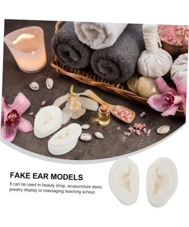 4 Pairs Artificial Ear Models - Silicone Ear Molds for Studs | Realistic Imitation Ear Simulation - Buy Online on GoSupps.com