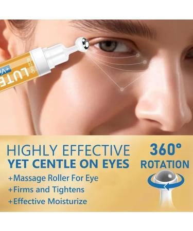 xiaoks 3PACK Lutein & Vitamin C Eye Essence Cream Nourishing Eye Cream with Roller Ball Reduces Eye Fatigue & Enhances Brightness 15ml (3) - Buy Online on GoSupps.com