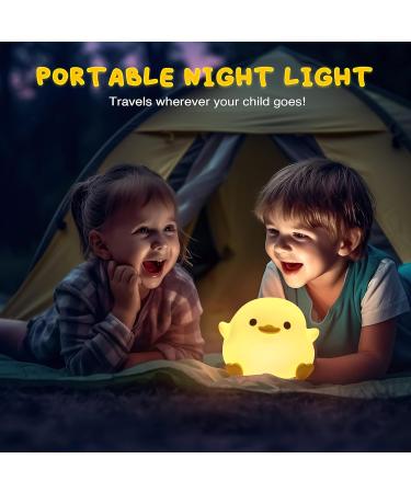Unede LED Nachtlicht f r Kinder Dimmbares Kawaii Dodo Duck Nachttlicht aus Silikon USB Lampe f r Babyzimmer ideales Geschenk f r Kinder (Baby Benson) - Gelb - Buy Online on GoSupps.com
