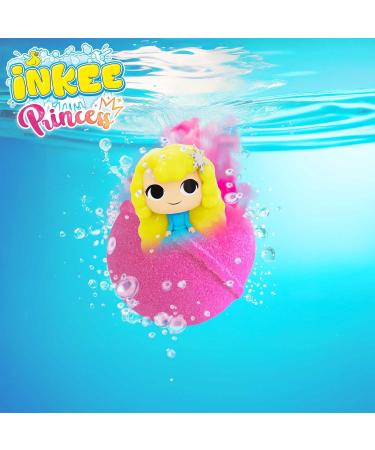 INKEE Boule de bain Princesse - Bombe de Bain Enfant avec Surprise Figurine Princesse l'int rieur Parfum Barbe Papa & Huile d Amande Douce 100g Test e Dermatologiquement Rose Ou Violet 1 unit (Lot de 1) - Buy Online on GoSupps.com