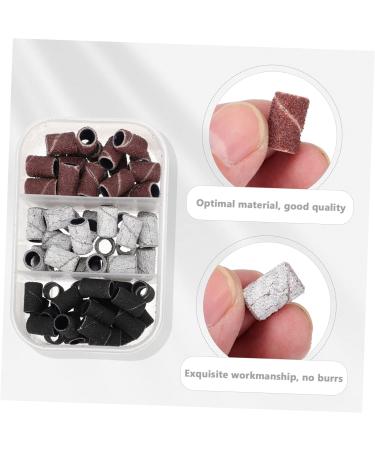 Healeved 1 Box Manicure Circle Sanding Ring for Nail Drill Bits Manicure Sand Para U as Diffuser Sanding Ring Bands Nail Art Tool Nail Bits Nail Tool Resin Abrasive Cloth Grinding Head Girl 1.3X0.8X0.2cm As Shown - Buy Online on GoSupps.com