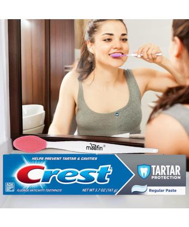 Double Sided Nose Cleaning Brush & Tartar Protection Toothpaste Bundle - 15cm 8.550 Lb Regular Paste 6 Pack for International Shipping - Buy Online on GoSupps.com