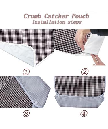 Washable Adult Bibs 3PK - Reusable Waterproof Clothing Protectors with Crumb Catcher - Large Feeding Bibs for Adults in Red, Brown, and Blue Plaid - Buy Online on GoSupps.com